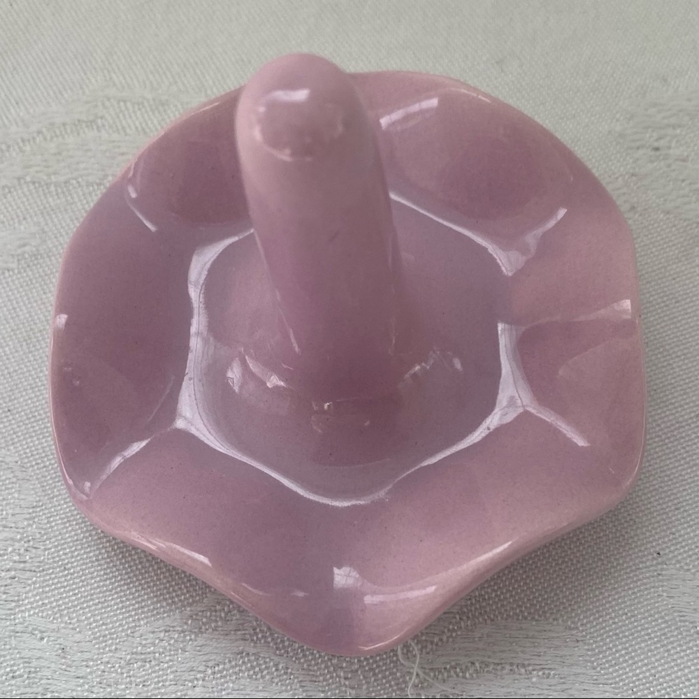 Ceramic Ring Holder Trinket Dish Pale Lilac - Picture 11 of 11